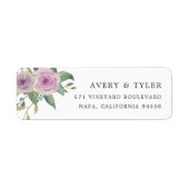 Violet & Sage Florale Rücksendeadresse (Vorne)