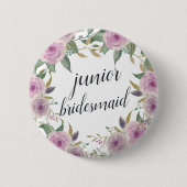 Violet & Sage Junior Bridesmaid Button (Vorderseite)