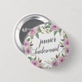 Violet & Sage Junior Bridesmaid Button (Vorne & Hinten)