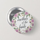 Violet & Sage Mutter der Braut Button (Vorne & Hinten)