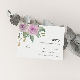 Violet & Sage RSVP-Karte RSVP Karte