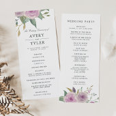 Violet & Sage Wedding Programm