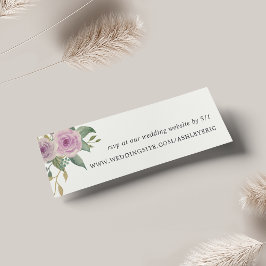 Violet & Sage Wedding Website RSVP Cards