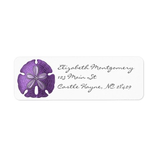 Violet Sand Dollar Labels (Vorne)