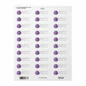 Violet Sand Dollar Labels (Vorne)