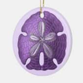 Violet Sand Dollar Ornament (Links)