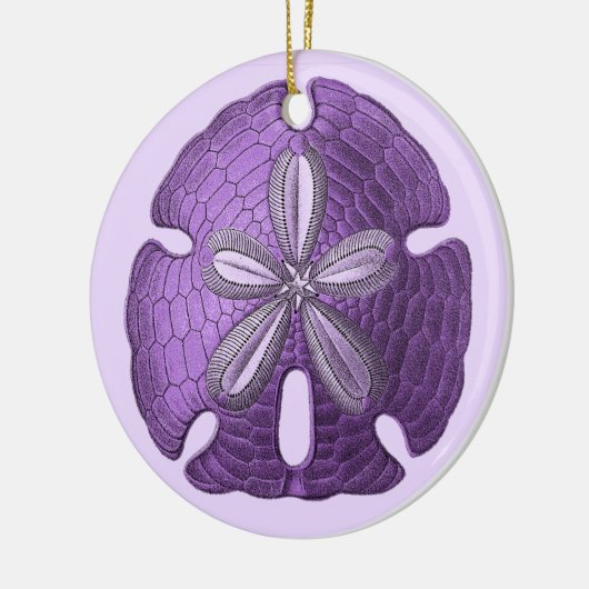 Violet Sand Dollar Ornament (Links)