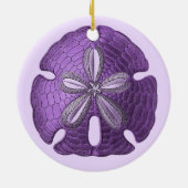 Violet Sand Dollar Ornament (Hinten)