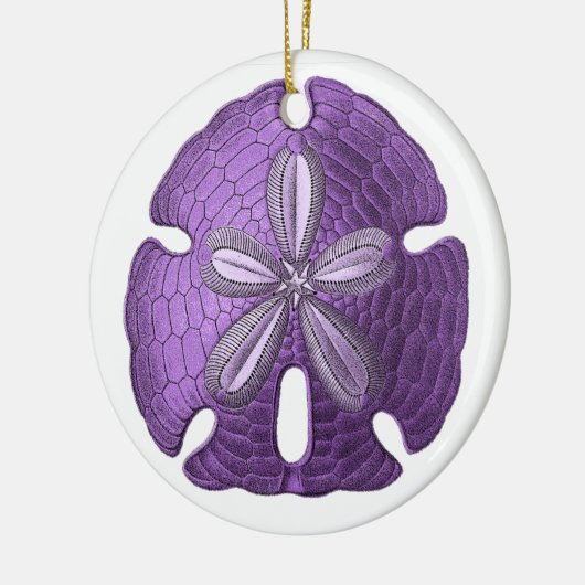 Violet Sand Dollar Ornament (Links)