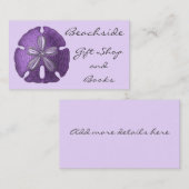 Violet-Sand-Dollar-Visitenkarten Visitenkarte (Vorne/Hinten)