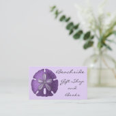 Violet-Sand-Dollar-Visitenkarten Visitenkarte (Stehend Vorderseite)
