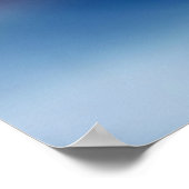 Violet, Schieferblau und Abstraktes Glow-Glow-Post Poster (Ecke)