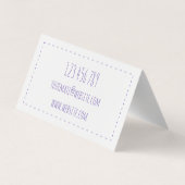 Violet Seamstress Visitenkarten (Rückseite)