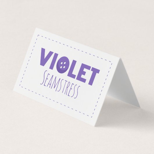Violet Seamstress Visitenkarten (Vorderseite)