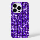 Violet Sequins Handy Case (Rückseite)