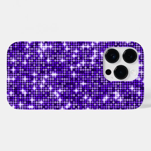 Violet Sequins Handy Case (Rückseite (Horizontal))