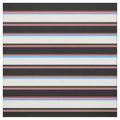Violet, Siena, Black, White & Deep Sky Blue Stoff (Muster)