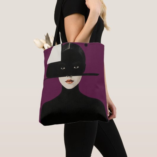 Violet Silence – Abstract Goddess Art Tasche (Von Nahem)