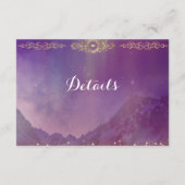 Violet Sky Gold Moon Einschlusskarte Begleitkarte (Rückseite)