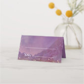 Violet Sky Gold Moon Platzkarte (Vorderseite)