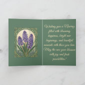 Violet Sonbol Nowruz Hyacinth Bloom Karte (Innenseite)