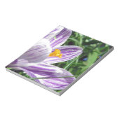 Violet Spring Crocus Notizblock (Rotiert)