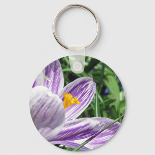 Violet Spring Crocus Schlüsselanhänger