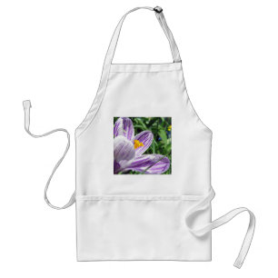 Violet Spring Crocus Schürze