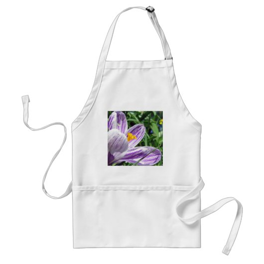 Violet Spring Crocus Schürze (Vorne)