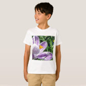 Violet Spring Crocus T-Shirt (Vorne ganz)