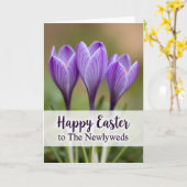 Violet Spring Newlyweds Easter Card Karte (Gelbe Blume)