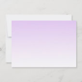 Violet-Sterne-Mond-Baby-Dusche Einladung (Rückseite)