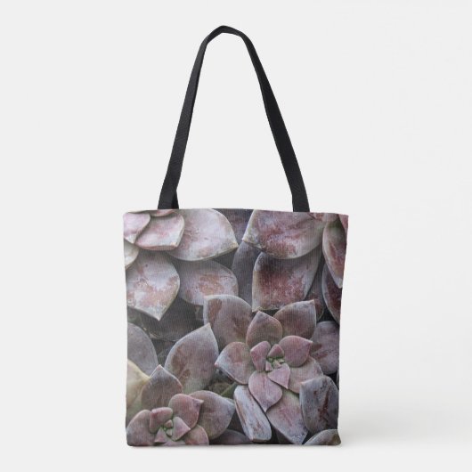 Violet Succulent Deluxe Tasche (Rückseite)