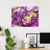 Violet Summer Abstrakt Poster (Heimbüro)