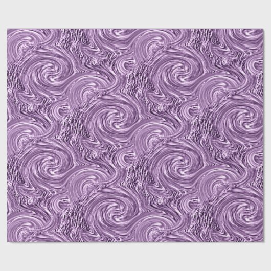 Violet Swirl Wrapping Paper Geschenkpapier (Flach)