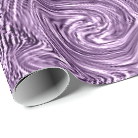 Violet Swirl Wrapping Paper Geschenkpapier (Rolleneckpunkt)