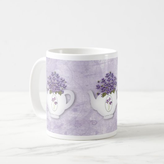 Violet Teapot-Tasse Kaffeetasse (Vorderseite Links)