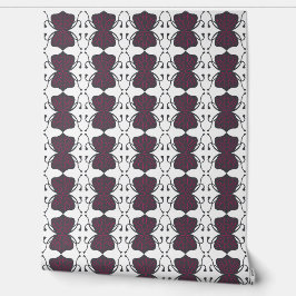 Violet Tendrilled Petals Wallpaper Tapete