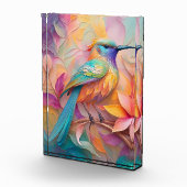 Violet Throated Songbird Fantasy Bird Fotoblock (Rechts)