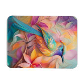 Violet Throated Songbird Fantasy Bird Magnet (Horizontal)