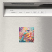Violet Throated Songbird Fantasy Bird Magnet (In Situ (Geschirrspüler))