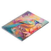 Violet Throated Songbird Fantasy Bird Notizblock (Linke Seite)