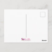 Violet Throated Songbird Fantasy Bird Postkarte (Rückseite)