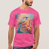 Violet Throated Songbird Fantasy Bird T-Shirt (Vorderseite)