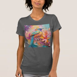 Violet Throated Songbird Fantasy Bird T-Shirt