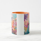 Violet Throated Songbird Fantasy Bird Tasse (Zentrum)