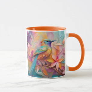 Violet Throated Songbird Fantasy Bird Tasse