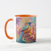 Violet Throated Songbird Fantasy Bird Tasse (Links)
