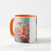 Violet Throated Songbird Fantasy Bird Tasse (Vorderseite Links)