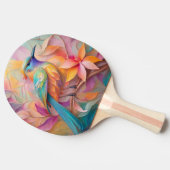 Violet Throated Songbird Fantasy Bird Tischtennis Schläger (Seitenansicht)